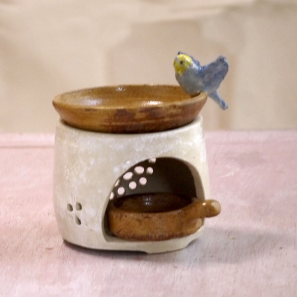 小鳥茶香爐“虎皮”（香壺） 第2張的照片