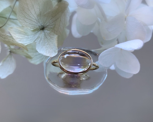 受注制作】ルースオーダー・アメトリン リング（真鍮・silver） 指輪