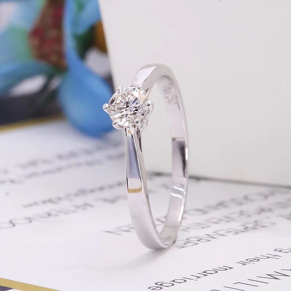 【オーダー品】モアサナイト 0.3ct リング S925 2枚目の画像