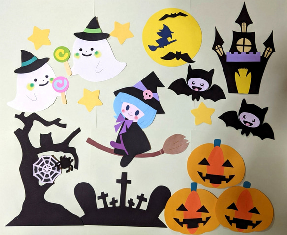 は*ち様 魔術 実りと収穫✨壁飾り Amazon | 壁面飾り、秋、みのむし、どんぐり、落ち葉、11月