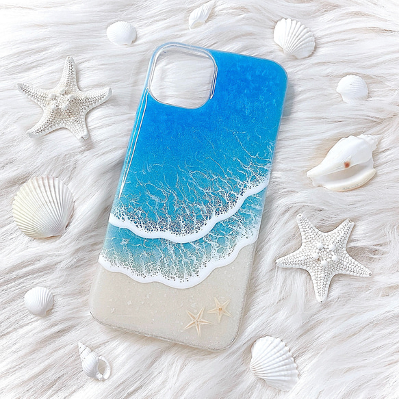 持ち歩く海【スマートオーシャン】スマホケース　iPhoneケース　海アート　GALAXY Android 1枚目の画像