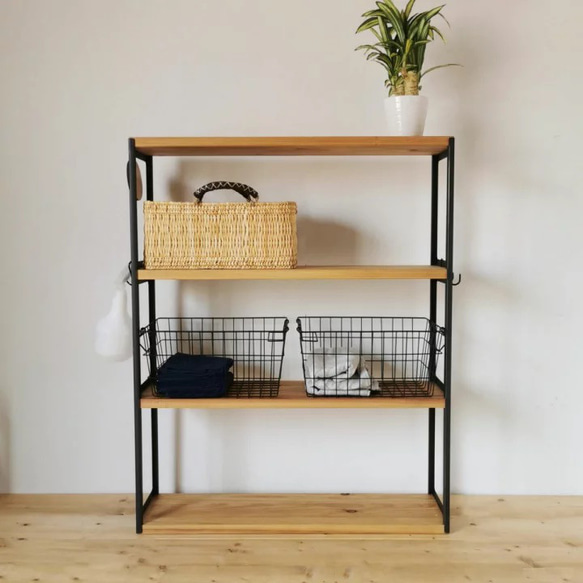 めぐです！　アイアンラック rack-03072 縦横2way アイアン ディスプレイラック | ART OF BLACK