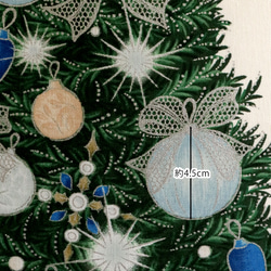 人気生地！『Kathy Mom[キャシーマム]フレンチクリスマス パネル生地　ホワイト地』～60cm×110cm ～ 3枚目の画像