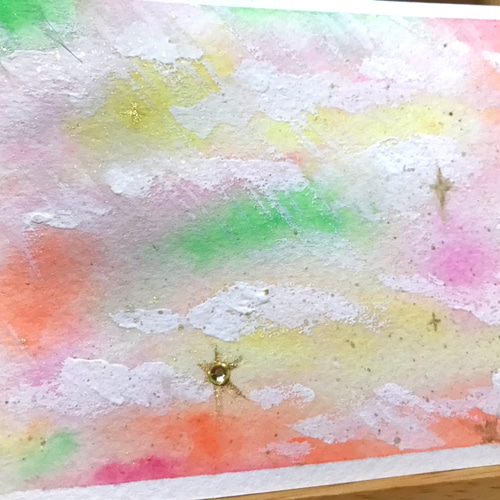 お値下げ⭐️虹色の空/水彩画/No36 絵画 original-kyo 通販 お値下げ⭐️虹色の空/水彩画/No36 絵画 original-kyo 通販