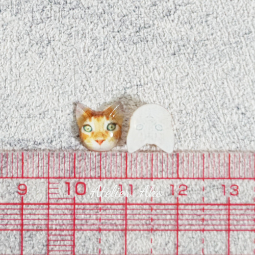 10個♡カボション キャット 三毛猫 デコパーツ Atelier-Ako 通販 