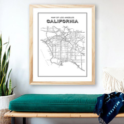 CALIFORNIA カリフォルニア 西海岸地図 ポスター 2枚目の画像