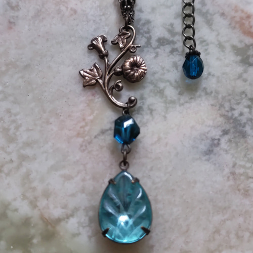 1970年代ドイツヴィンテージ リーフ ペンダント ライトブルー