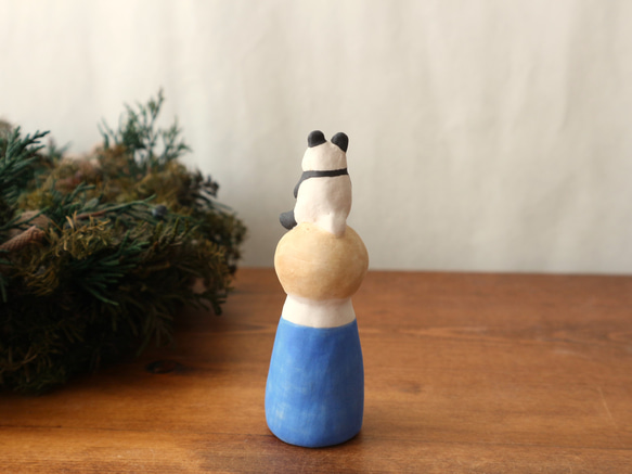 陶器で作った人形   noru doll ( ノルドール )  　パンダ 4枚目の画像