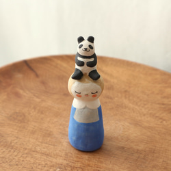 陶器で作った人形   noru doll ( ノルドール )  　パンダ 5枚目の画像