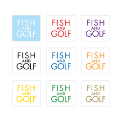 FISH & GOLF 釣りとゴルフ ステッカー 4枚目の画像