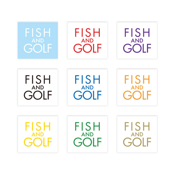 FISH & GOLF 釣りとゴルフ ステッカー 4枚目の画像