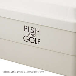 FISH & GOLF 釣りとゴルフ ステッカー 3枚目の画像