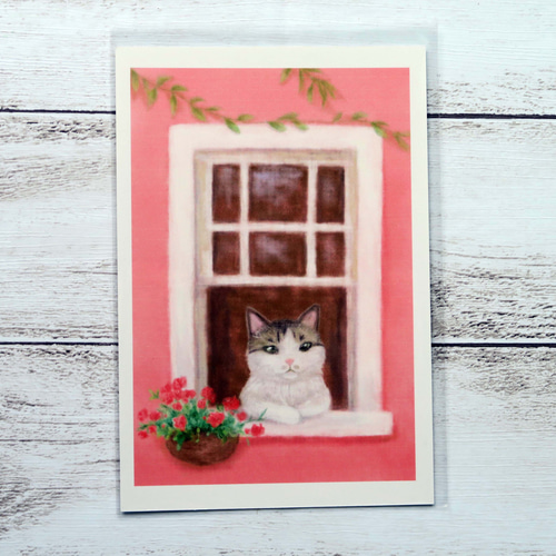 ブレンダ・キング 黒猫・幸せなカップル猫の絵「窓辺の猫」 ブレンダ・キング 黒猫・幸せなカップル猫の絵「窓辺の猫」 ブレンダ