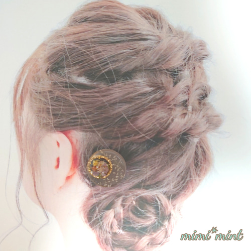 レジン ヘアゴム* ドライフラワー HG3 ハンドメイド ヘアゴム mimi
