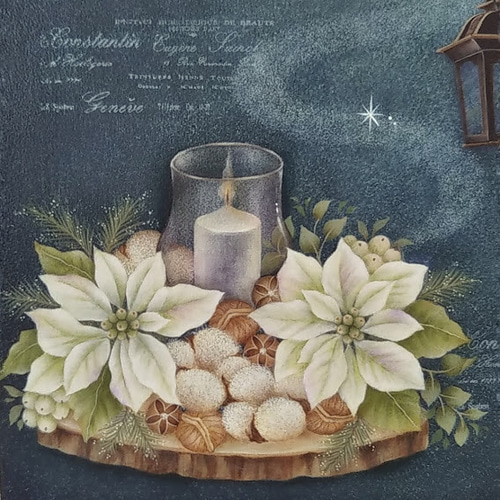 Creema限定】クリスマストールペイント販売作品 絵画 yukiba