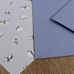 レターセット(パステル)(便箋10枚封筒3枚) 手紙 便箋 メモ 手書き おしゃれ かわいい アニマル ネコ  ペンギン 5枚目の画像