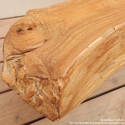超極厚 オールドチーク スツール 74cm チーク材 ベンチ 総無垢材 バリ家具 アジアン家具 長椅子 木製いす 天然木 16枚目の画像