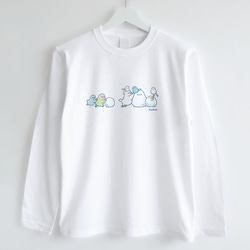 長袖Tシャツ（雪だるまを作ろう） 2枚目の画像