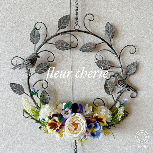 アイアン鳥かごアレンジ⑬ （アイアン鳥かごアレンジ⑮の通販 by  