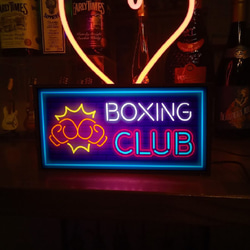 ボクシング ジム チャンピオン ボクサー ファイトクラブ ミニチュア サイン ランプ 看板 置物 雑貨 ライトBOX 5枚目の画像