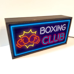 ボクシング ジム チャンピオン ボクサー ファイトクラブ ミニチュア サイン ランプ 看板 置物 雑貨 ライトBOX 3枚目の画像