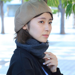 メリノウール 日本製 3way 帽子 ネックウォーマー ニット帽 ヘアバンド 防寒 冬支度ハンドメイド2022 16枚目の画像