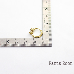 [2 件] 星立方圈一觸式耳環 [銀色] -mt-3770 第4張的照片