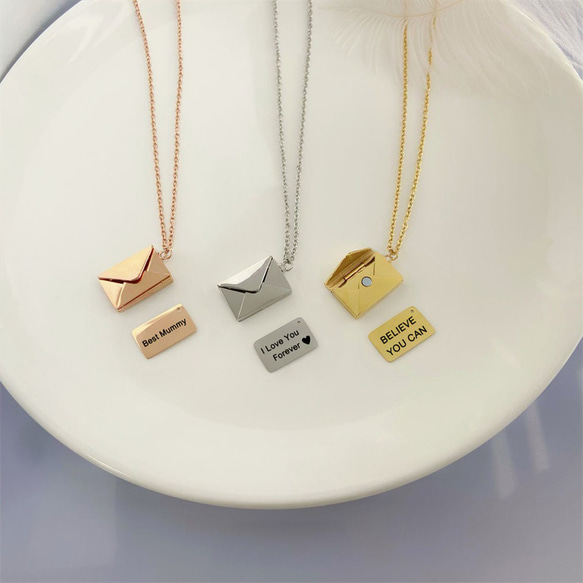 オーダーメイド】世界に1つだけのレターネックレス プレートにお