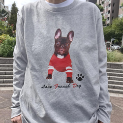 うちの子☆長袖Ｔシャツ（犬 猫 ネコ ペット うさぎ ウサギ ハムスター パンダ  子供でも♪） 10枚目の画像