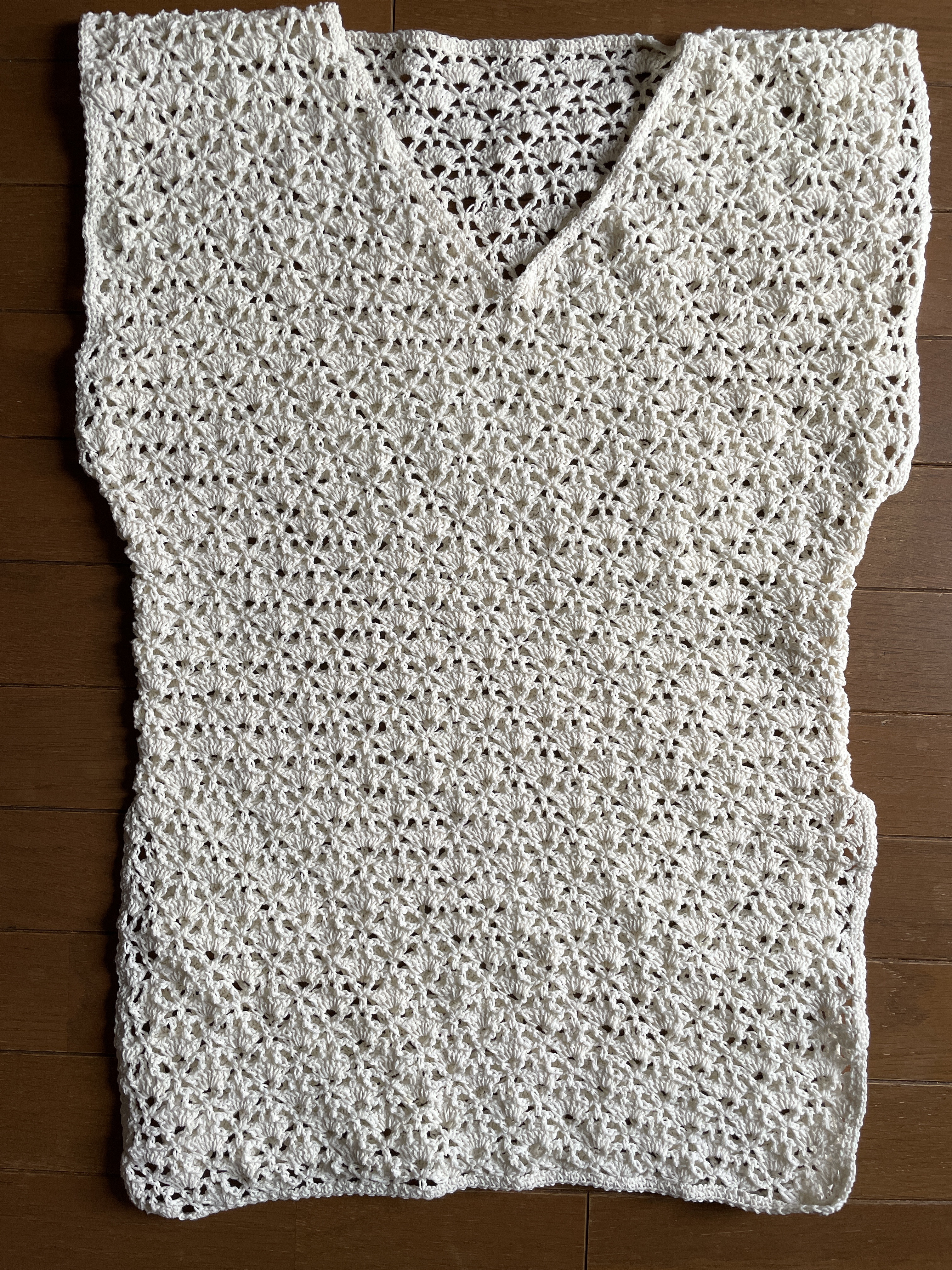 手編みプルオーバー