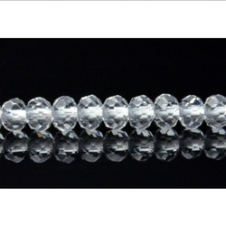 水晶　ボタンカット　３✕２ミリ　２０個 3枚目の画像