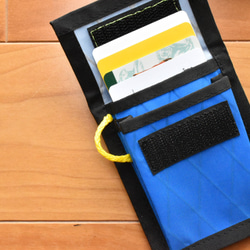 【値下げ】パスケース コインケース ミニ財布 コンパクト X-Pac ブルー 防水 coin pass 7枚目の画像