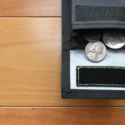 【値下げ】パスケース コインケース ミニ財布 コンパクト X-Pac ブラック 防水 coin pass 4枚目の画像