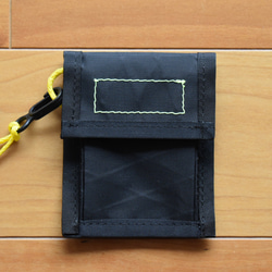 【値下げ】パスケース コインケース ミニ財布 コンパクト X-Pac ブラック 防水 coin pass 2枚目の画像