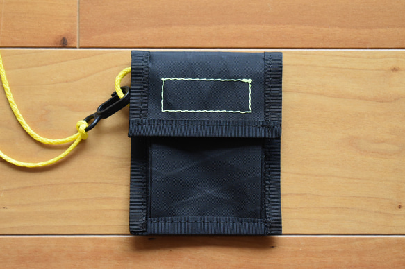 【値下げ】パスケース コインケース ミニ財布 コンパクト X-Pac ブラック 防水 coin pass 2枚目の画像