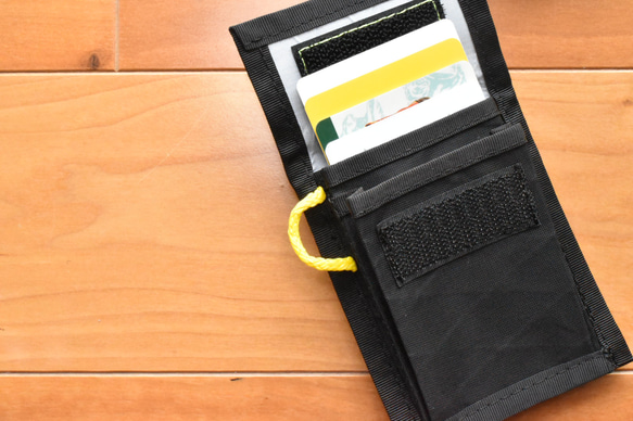【値下げ】パスケース コインケース ミニ財布 コンパクト X-Pac ブラック 防水 coin pass 7枚目の画像