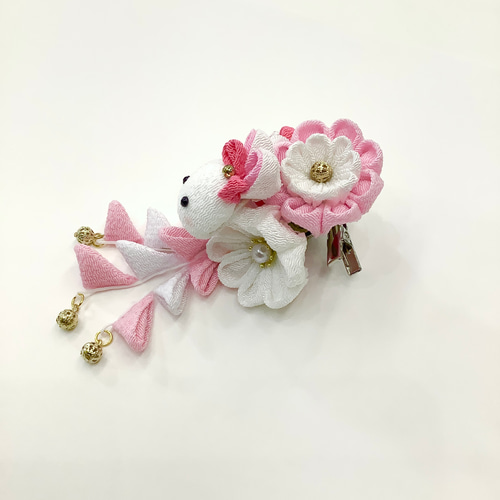 七五三髪飾り つまみ細工 キッズ髪飾り キッズヘアアクセサリー ヘア