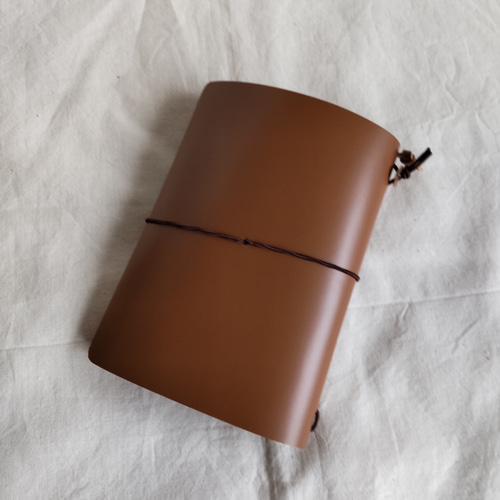 トラベラーズノート パスポートサイズ 本体 ブラウン ブックカバー