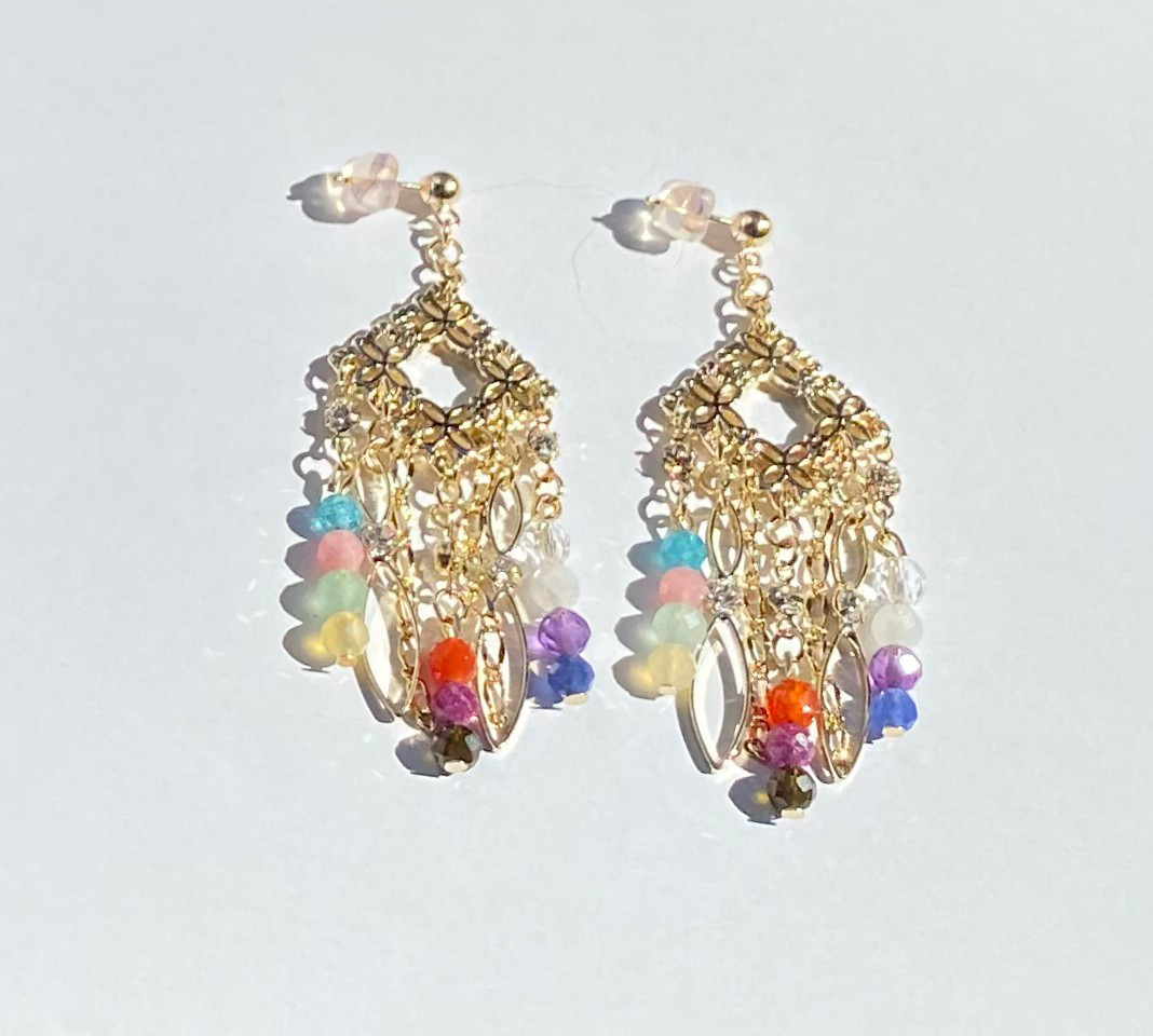 チャクラ　菱　カット　4㎜　天然石