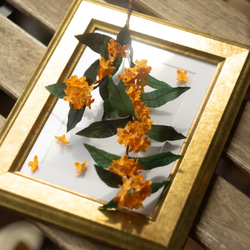 秋を飾る  布花 金木犀 枝分かれバージョン 3枚目の画像