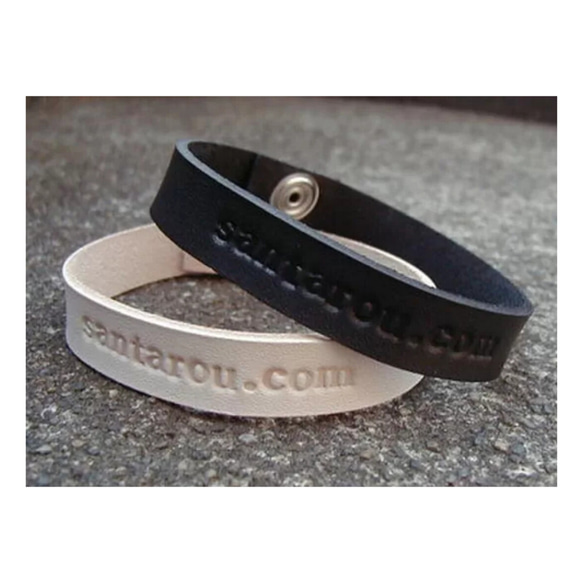 名入れ』レザーブレスレット 文字入れ刻印、色指定無料☆ ブレスレット