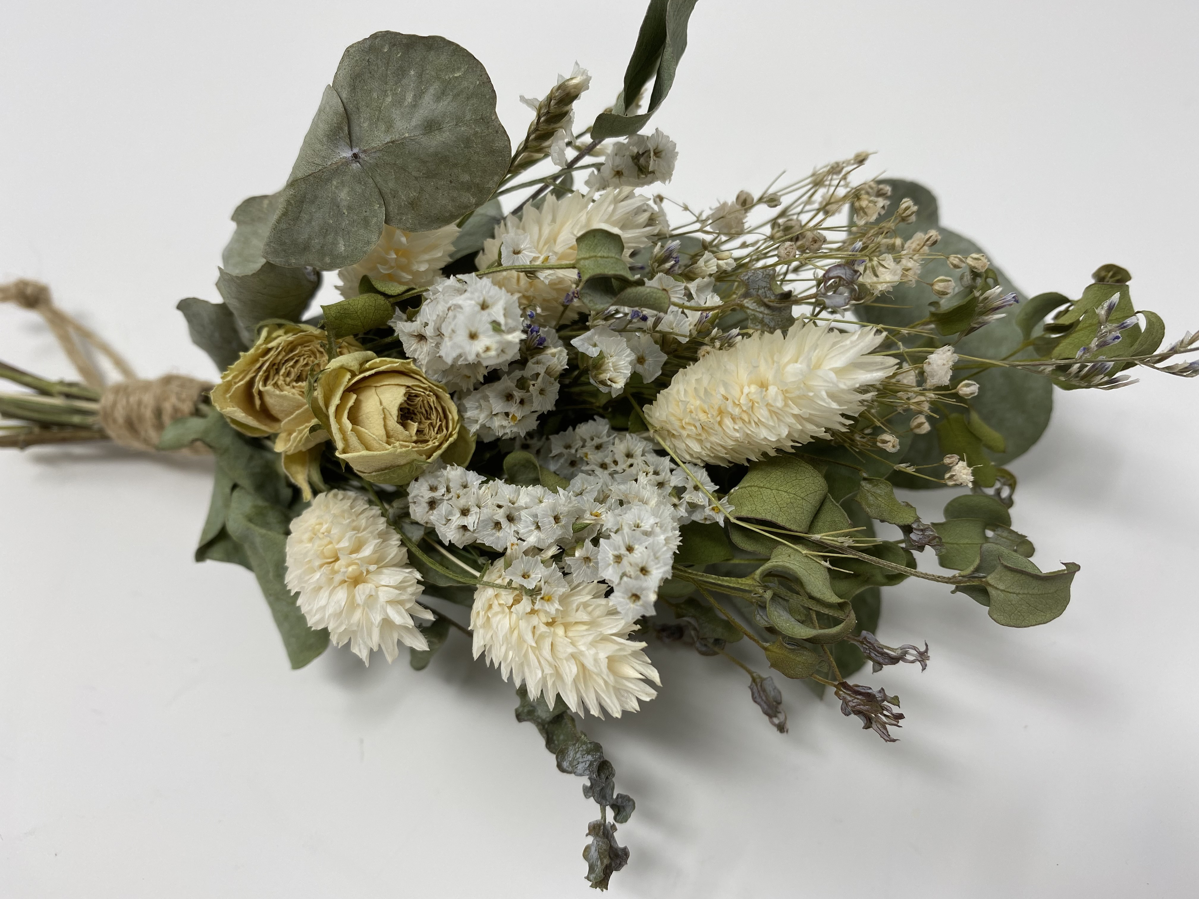 ほんわかカラーのスワッグ　スプレー薔薇　ドライフラワー　スワッグ　薔薇 ドライフラワースワッグE バラ入りピンク系 | ドライフラワーと