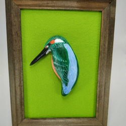 野鳥(カワセミ)のスタンド飾り 1枚目の画像