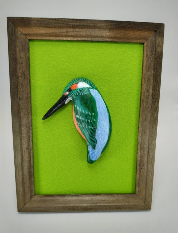 野鳥(カワセミ)のスタンド飾り 1枚目の画像