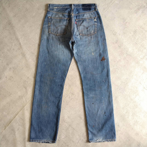 W32表記 リペアカスタム usa製 リーバイス 501 リメイクデニム