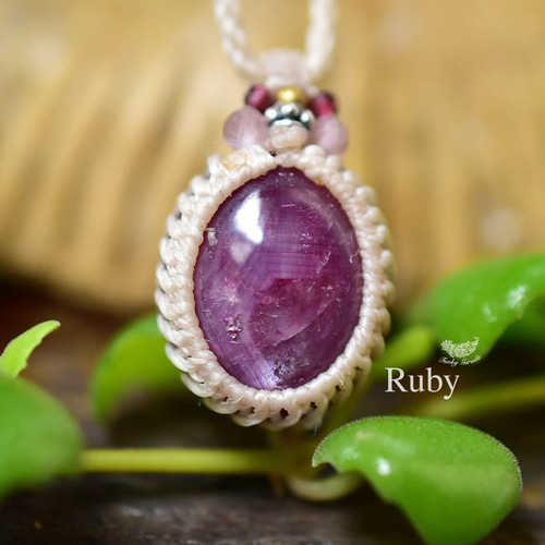 剛玉和光☆星光紅寶石花邊吊墜634 項鍊Funky garuda＊ランタ島的作品