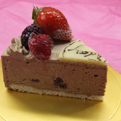 お誕生日 バースデーケーキ ホール生チョコアイスケーキ 5号（16㎝　高さ4ｃｍ） 5枚目の画像
