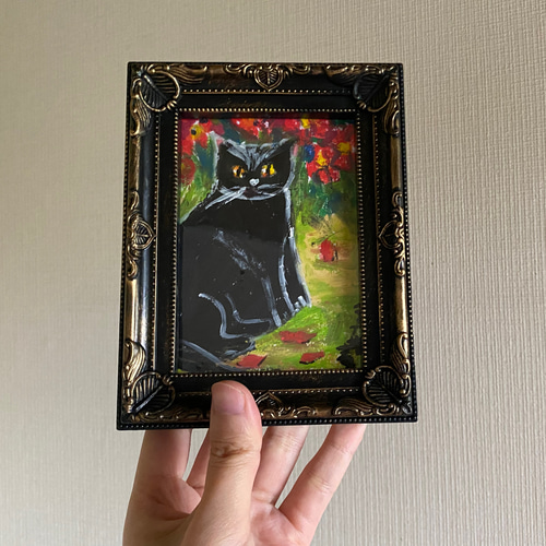 絵画 。壁掛け絵原画手描き【美しい月夜、猫たちとフクロウのデート】 絵画 。壁掛け絵【かわいい猫たちが月亮船に乗って世界を旅する】Ω