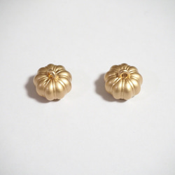 2個 かぼちゃチャーム 10×13mm ゴールド かぼちゃ 野菜チャーム 【T133】 2枚目の画像