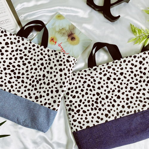 青子 レッスンバッグ ダルメシアン ハンドメイド 楽天市場